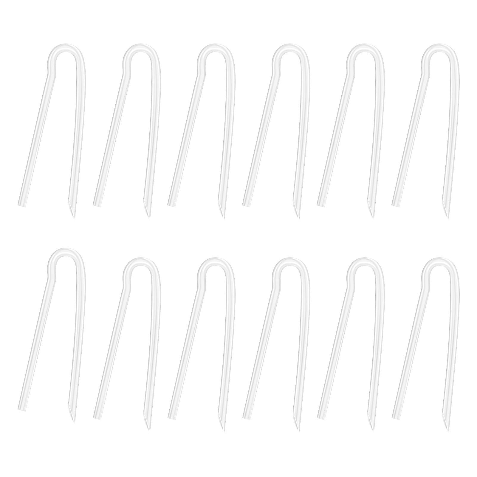 12pcs Hearing Aid Tubes, 3.5x2mm Lightweight BTE Hearing Aid Sound Tubing Replacement Flexible Amplifiers Ear Tubes Supplies for Transmitting Clear Sound(Transparent)