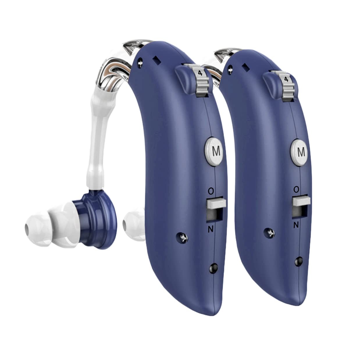 DELLONA High-Performance Hearing Aids for Seniors, OTC Rechargeable Hearing Aid for People with Severe Hearing Loss with Intelligent Noise Reduction (Pair), 4 Modes - Comfortable Hearing Aid devices for elderly, Over The Counter Hearing Aids