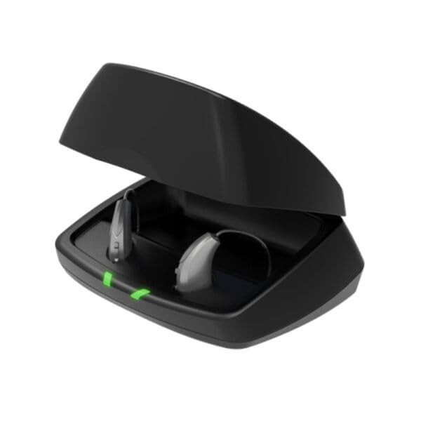 Starkey Premium Standard Charger for Evolv AI, Livio Edge AI, Livio AI, Livio RIC and Muse IQ. RIC and BTE Hearing Aids ONLY. Not Compatible with ITE Starkey Hearing Aids