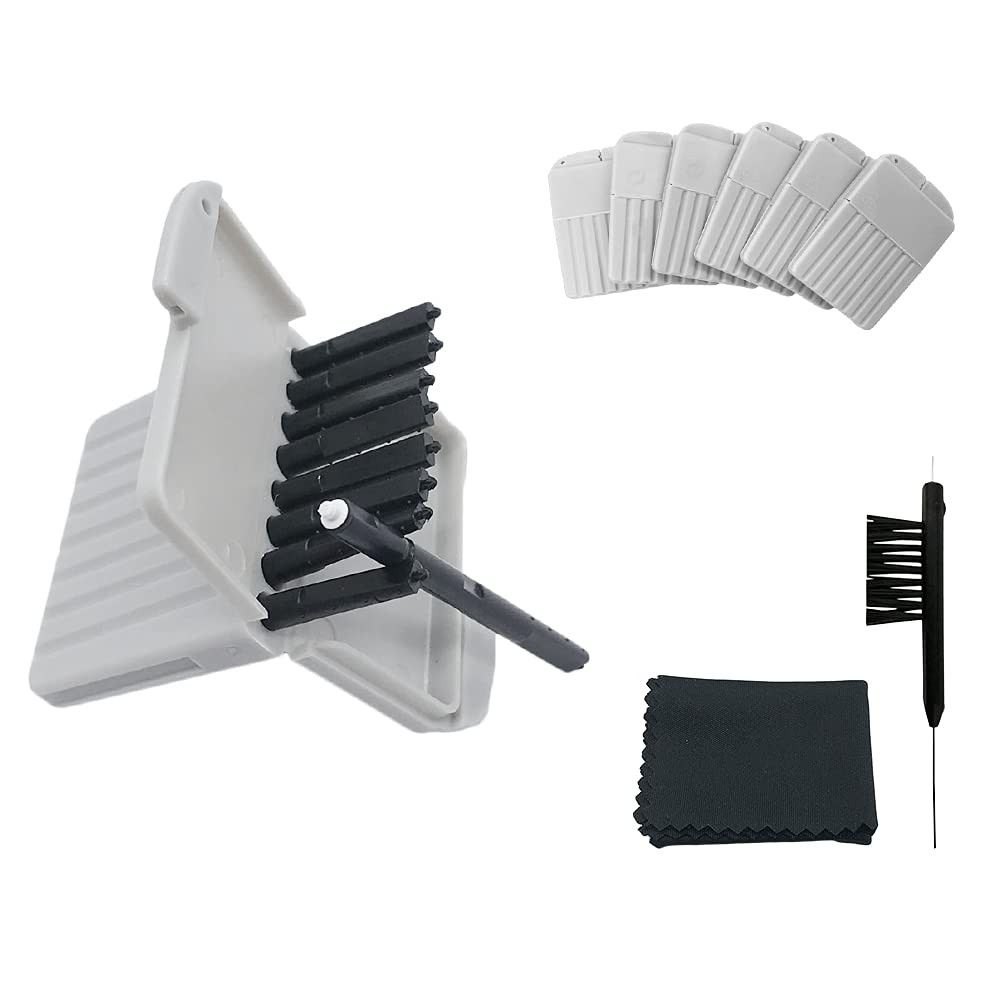 Wax Guards Cerumen Stop Filters for Phonak/Unitron/Widex Hearing Aids Cleaner with Cleaning Brush Kit Tools and Carry Case – 6Packs/48 Pieces